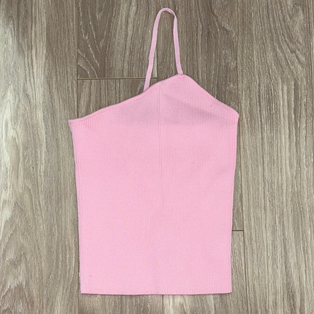 GREY LAB Pink Asymmetrical Camisole